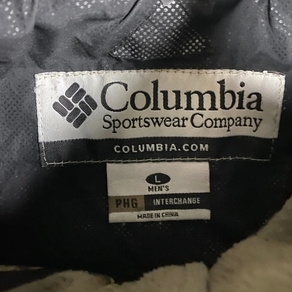 Vintage Columbia PHG Fleece Jacket Mens Large Camo Full Zip Omni-Heat‎ Hunting